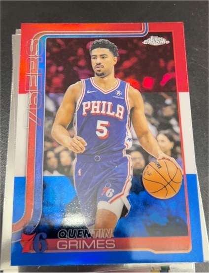 2025-26 Topps Chrome #197 Quentin Grimes — front