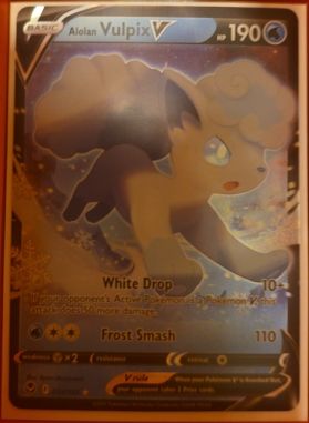 2022 Pokémon Sword & Shield Silver Tempest #033 Alolan Vulpix V — front