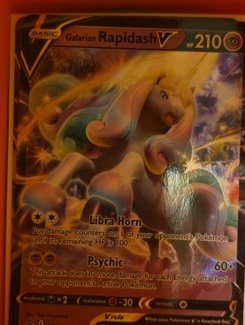 2021 Pokémon SWSH #SWSH111 Galarian Rapidash V — front
