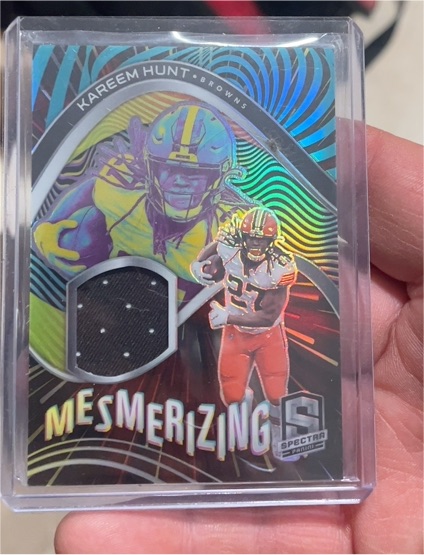 2021 Panini Spectra Mesmerizing #ME-KH Kareem Hunt — front