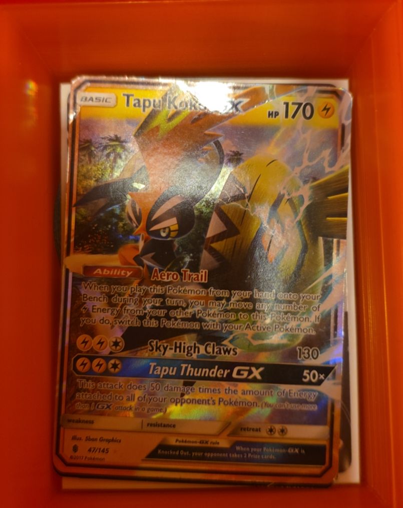 2017 Pokémon Sun & Moon Guardians Rising #47 Tapu Koko GX — front