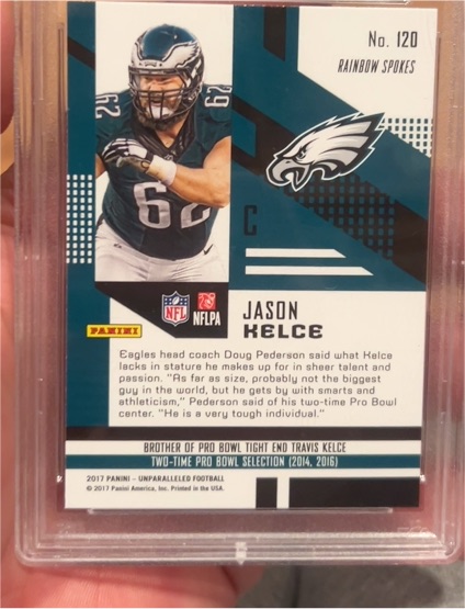 2017 Panini Unparalleled #120 Jason Kelce — front