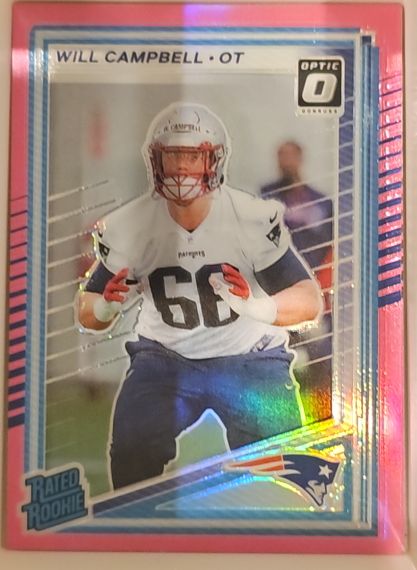 2025 Donruss Optic #345 Will Campbell Rated Rookie — front