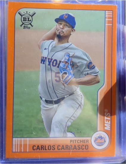 2021 Topps Big League Orange #197 Carlos Carrasco — front