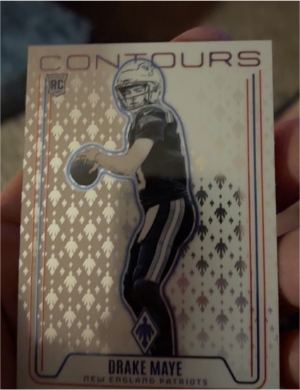 2024 Panini Phoenix - Contours #CON-DME Drake Maye — front