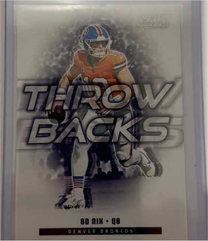 2025 Panini Score #6 Bo Nix Throwbacks — front