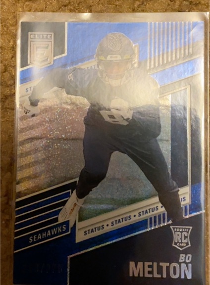 2022 Donruss Elite Status Explosion #/499 Bo Melton Rookie RC — front