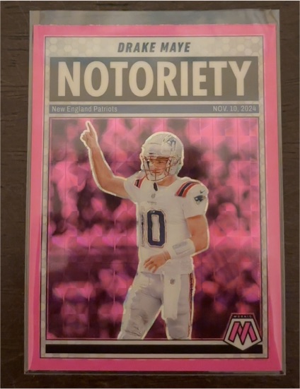2025 Panini Mosaic #3 Drake Maye Notoriety — front