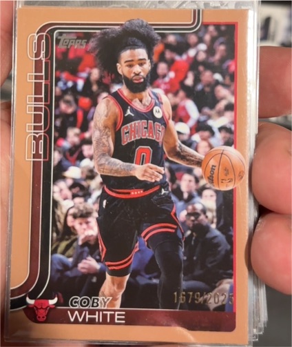 2025-26 Topps #34 Coby White — front