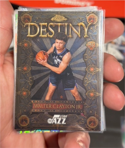 2025-26 Topps Chrome Destiny #D-15 Walter Clayton Jr — front