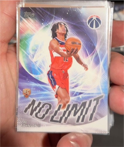 2025-26 Topps No Limit #NL-6 Tre Johnson III — front
