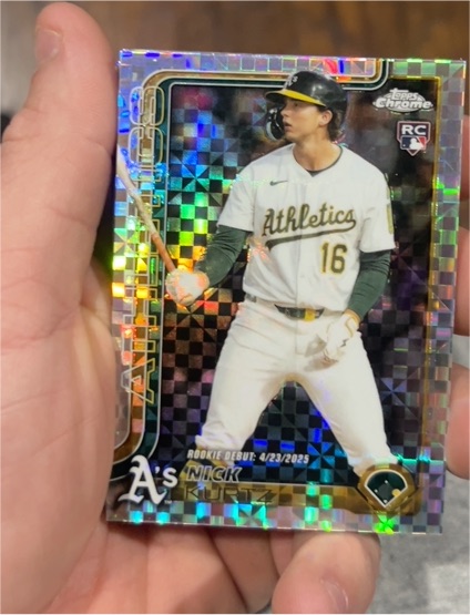 2025 Topps Chrome Update #USC180 Nick Kurtz — front