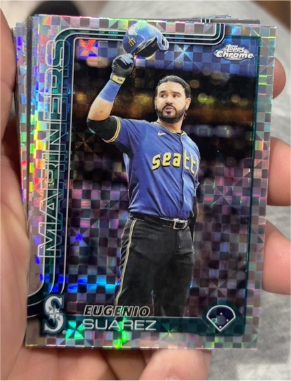2025 Topps Chrome Update #USC125 Eugenio Suarez — front