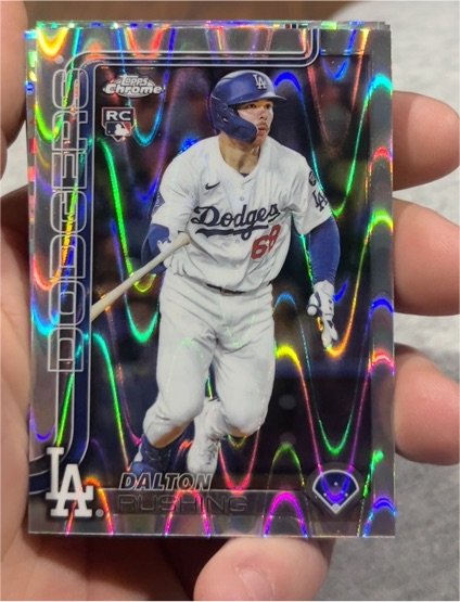 2025 Topps Chrome Update #USC129 Dalton Rushing — front
