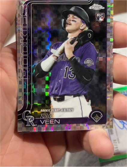 2025 Topps Chrome Update #USC186 Zac Veen — front