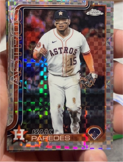 2025 Topps Chrome Update #USC29 Isaac Paredes — front