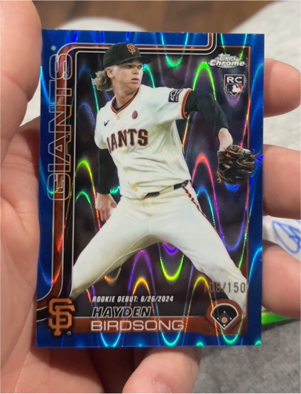 2025 Topps Chrome Update #US34 Hayden Birdsong — front