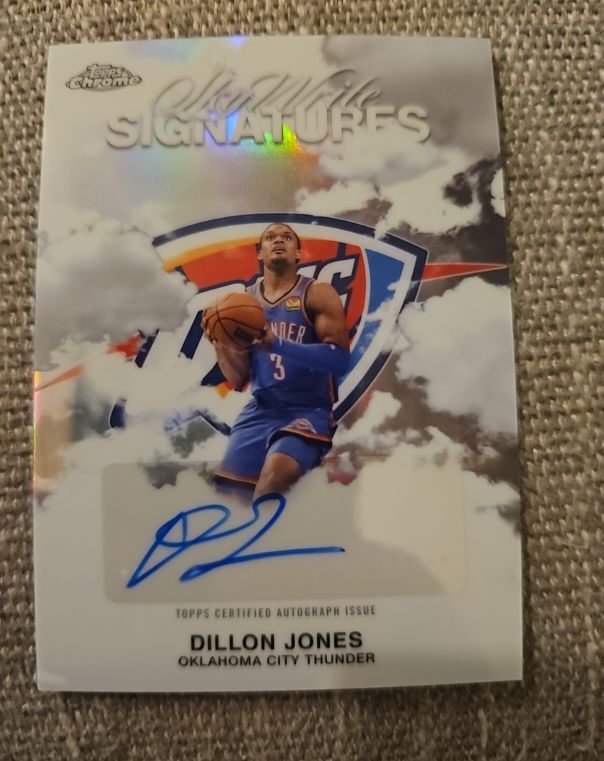 2025-26 Topps Chrome #SWS-DJ Dillon Jones Sky Write Signatures — front
