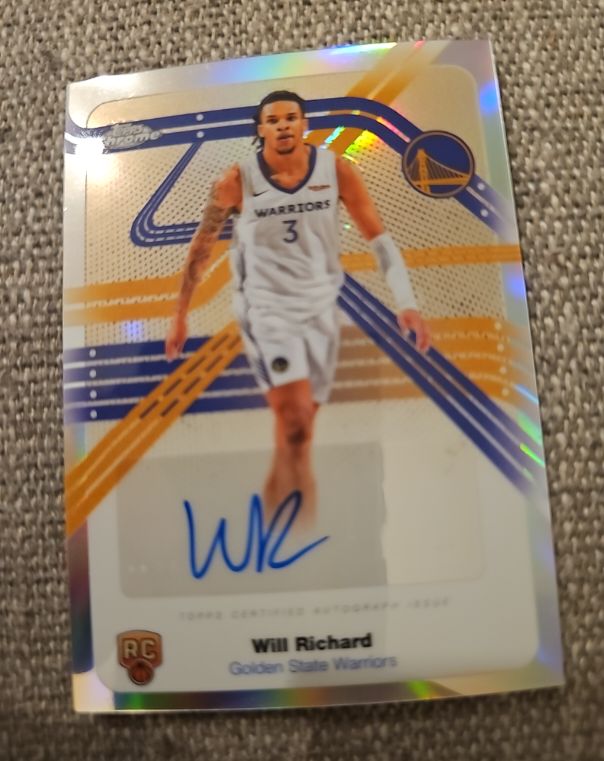 2025-26 Topps Chrome #NS-WIR Will Richard Next Stop Signatures Rookie Auto — front