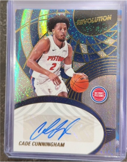 2024-25 Panini Revolution Autographs #AU-CAD Cade Cunningham — front