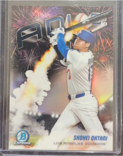 2025 Bowman Chrome #AD-17 Shohei Ohtani Adios — front