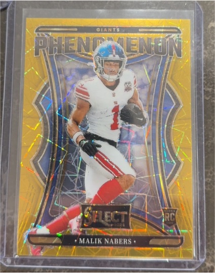 2024 Panini Select #8 Phenomenon Malik Nabers — front