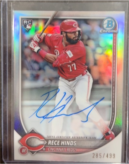 2025 Bowman Chrome #285 Rece Hinds — front