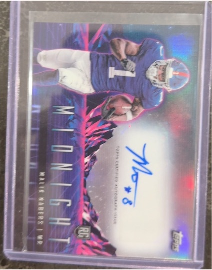 2024 Topps Midnight #RHS-MN Malik Nabers Rookie Horizon Signatures — front