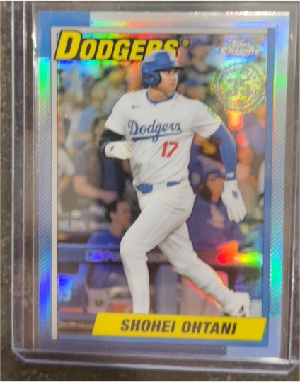 2025 Topps Chrome 1990 35th Anniversary #90CB-7 Shohei Ohtani — front