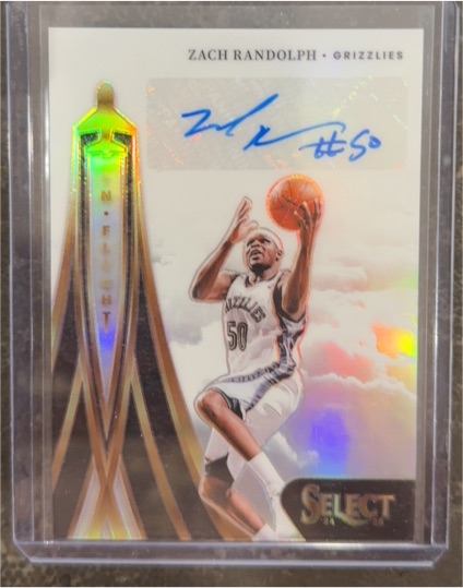 2024-25 Panini Select #IFS-ZAC Zach Randolph In Flight Signatures Prizm — front