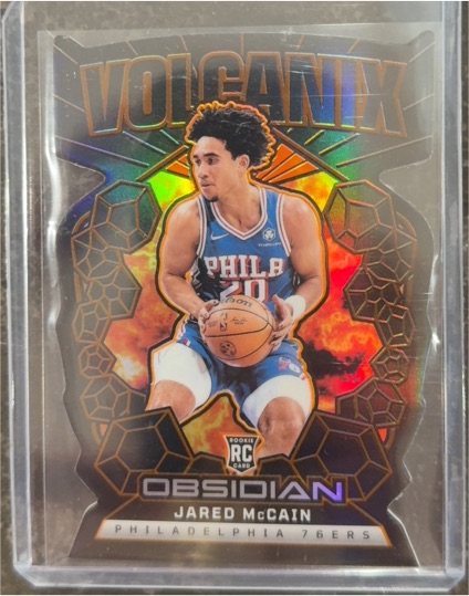 2024-25 Panini Obsidian #15 Jared McCain Volcanix — front