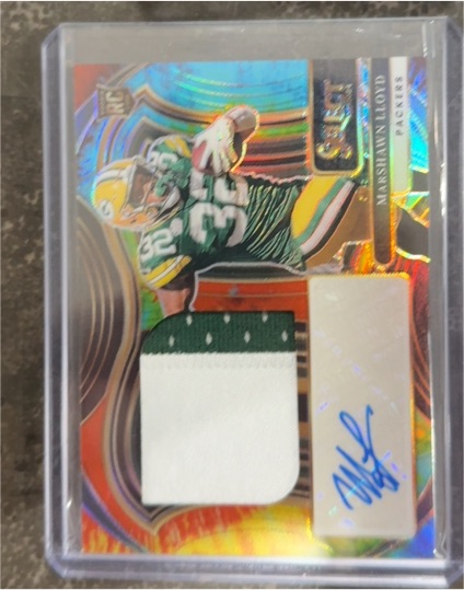2024 Panini Select #JRSS-MLD Marshawn Lloyd Jumbo Rookie Signature Swatches — front