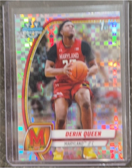 2024-25 Bowman University Chrome #19 Derik Queen — front