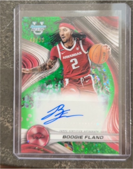 2024-25 Bowman University Best #B24-BF Boogie Fland — front