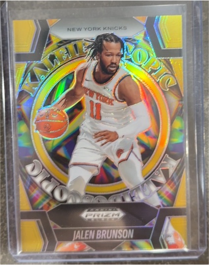 2024-25 Panini Prizm Black #13 Jalen Brunson Kaleidoscopic — front