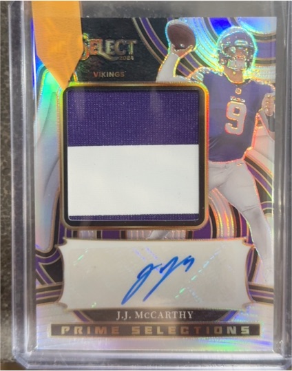 2024 Panini Select Prime Selections J.J. McCarthy — front