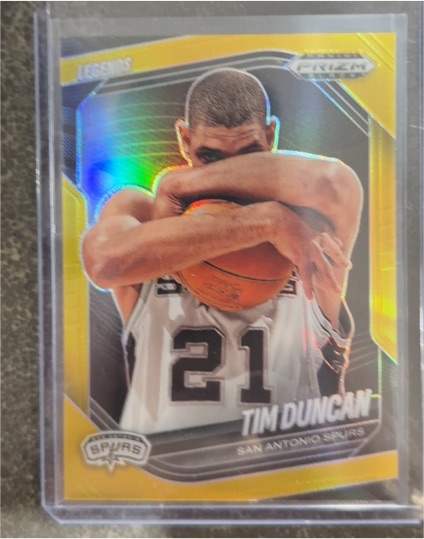 2024-25 Panini Prizm Black #252 Tim Duncan — front