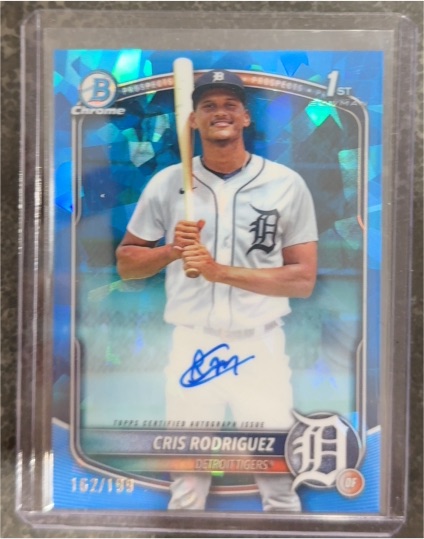 2025 Bowman Chrome #CPA-CR Cris Rodriguez — front