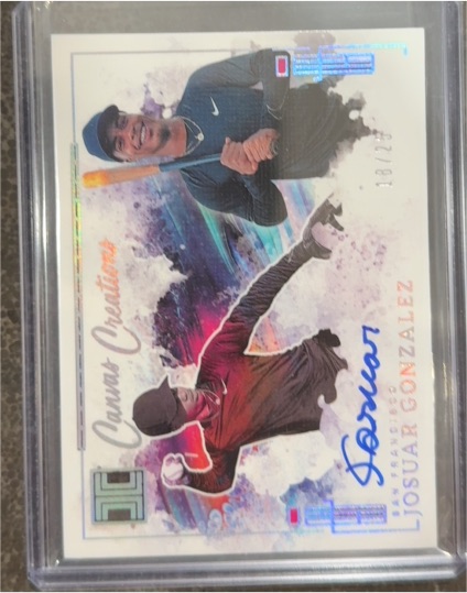 2025 Panini Impeccable Canvas Creations #CCS-JG Josuar Gonzalez — front