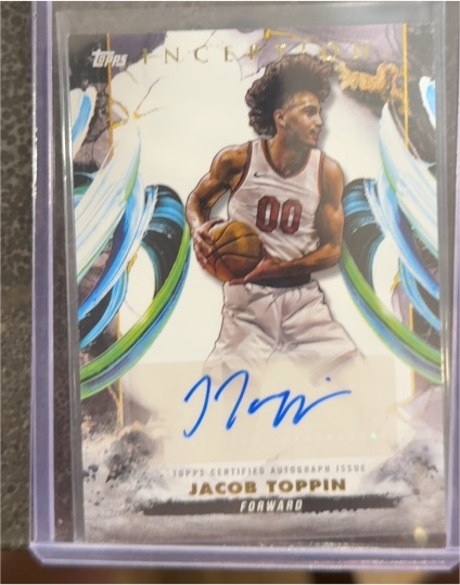 2024-25 Topps Inception Autographs Jacob Toppin — front