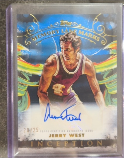 2024-25 Topps Inception Memory Lane Marks #MLM-JW Jerry West — front