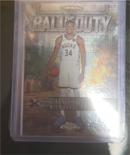2025-26 Topps Chrome #BD-4 Giannis Antetokounmpo Ball of Duty — front