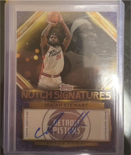 2025-26 Topps Notch Signatures #TNS-IS Isaiah Stewart — front