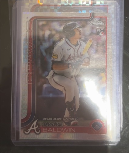 2025 Topps Chrome Update #USC88 Drake Baldwin Rookie Debut — front