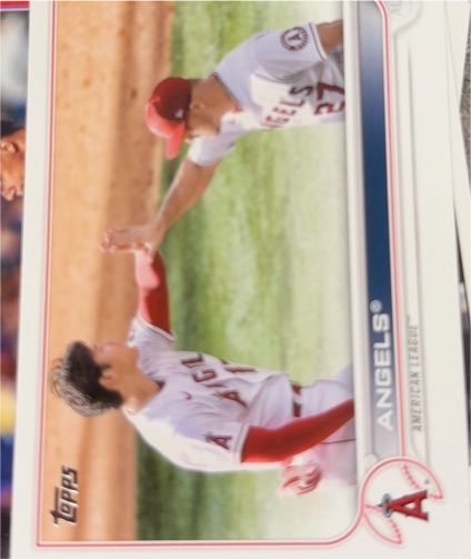 2022 Topps #159 Los Angeles Angels Mike Trout Shohei Ohtani — front