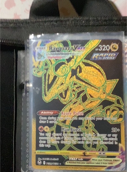 2022 Pokémon TCG Silver Tempest #TG29/TG30 Rayquaza VMAX — front