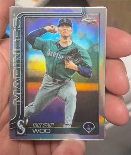 2025 Topps Chrome Update #USC16 Bryan Woo — front
