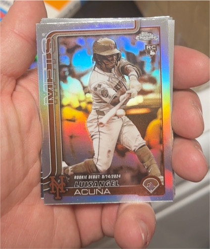2025 Topps Chrome Update #USC53 Luisangel Acuna — front