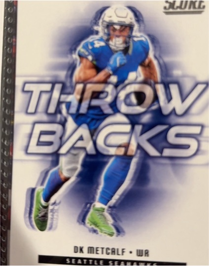 2025 Score #15 DK Metcalf Throwbacks — front