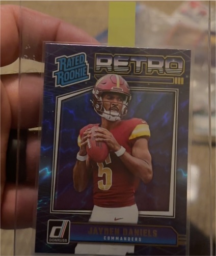 2024 Panini Donruss #11 Jayden Daniels Retro Rated Rookie — front